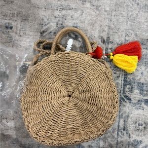 Brand new Carlos Santana straw purse